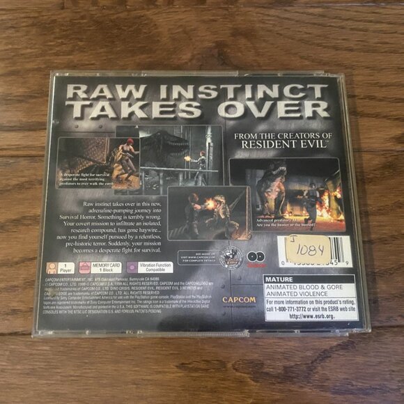 Dino Crisis (Sony PlayStation 1, 1999)With Bonus Disc & Registration Card Tested - Picture 4 of 4